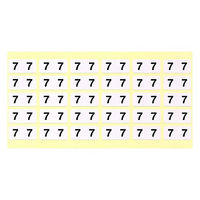 フィリオ　ナンバーラベル シール（モノクロ）　「7」　MS-NR7　1パック（150片入）