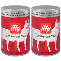 【コーヒー粉】イリー（illy） エスプレッソ ミディアムロースト DASHA 1セット（250g×2缶）