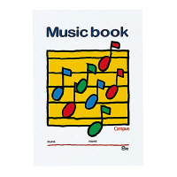 コクヨ キャンパス 音楽帳 セミB5 18枚 5線譜 8段 オン-24 1セット（20冊）（直送品）