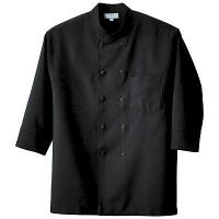 兼用コックシャツ　M　ブラック　861201-010-M　（直送品）