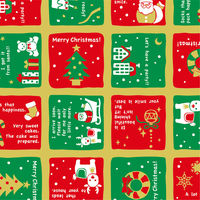 ササガワ 包装紙 クワドラード 半才判 【クリスマス】 49-3023 1包（50枚）袋入（取寄品）