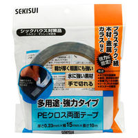 多用途・強力タイプ PEクロス両面テープ WPECX12 幅15mm×長さ10m 積水化学工業 1巻