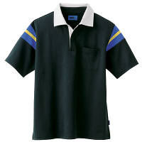 WSP（ダブルエスピー） ユニセックス 半袖ポロシャツ ブラック 65150
