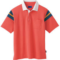 WSP（ダブルエスピー） ユニセックス 半袖ポロシャツ オレンジ 65157