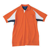 WSP（ダブルエスピー） ユニセックス ポロシャツ オレンジ 65054
