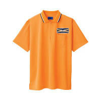 WSP（ダブルエスピー） 小さいサイズ ポロシャツ（ワッペン付：67210） オレンジ SS 65234（直送品）