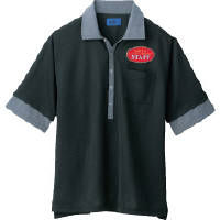 WSP（ダブルエスピー） 小さいサイズ ポロシャツ（ワッペン付：67201） ブラック SS 65210（直送品）