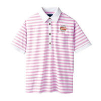 WSP（ダブルエスピー） ユニセックス ポロシャツ（ワッペン付：67199) ピンク 65326