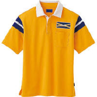 WSP（ダブルエスピー） ユニセックス 小さいサイズ 半袖ポロシャツ（ワッペン付：67210） イエロー SS 65154（直送品）