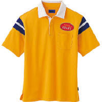 WSP（ダブルエスピー） ユニセックス 半袖ポロシャツ（ワッペン付：67201） イエロー L 65154（直送品）