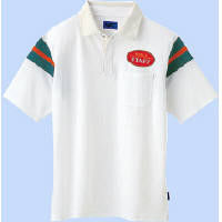 WSP（ダブルエスピー） ユニセックス 半袖ポロシャツ（ワッペン付：67201) ホワイト 65158