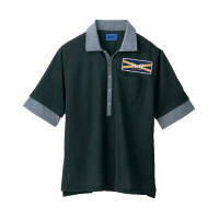 WSP（ダブルエスピー） 小さいサイズ ポロシャツ（ワッペン付：67210） ブラック SS 65210（直送品）