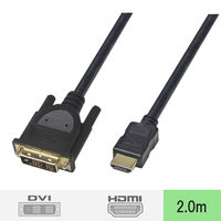 Vodaview 変換ケーブル HDMI[オス]-DVI-D18ピン[オス] 2m/ブラック VV-HDDV020CA-B