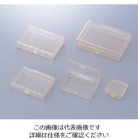 アズワン ヒンジ付角型ケース（帯電防止） 75×50×18mm H-3N 1箱（30個） 1-9407-23（直送品）