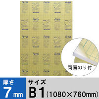 プラチナ万年筆 ハレパネ（R） 両面糊付タイプ 厚さ7mm B1（1080×760mm）10枚