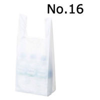 国産レジ袋　乳白　16号　1セット（12000枚：1000枚入×12箱）　福助工業  オリジナル