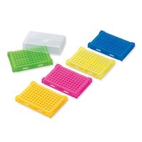 アズワン PCRラック 本体5色パック（青・緑・オレンジ・ピンク・黄×各4個入） T328-96AS 1箱 1-4309-01（直送品）