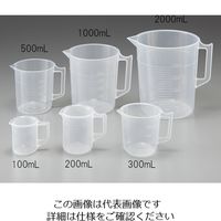 ニッコー・ハンセン ポリプロピレン手付きビーカー3000mL 1-4622-17 1個（直送品）