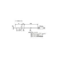 ティアンドデイ（T&D） 温度センサ ステンレス保護管 70mm/Φ2.0mm TR-5320 1台 1-5332-14（直送品）