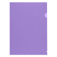 プラス 高透明カラークリアホルダー A4 パープル 紫 1セット（30枚） ファイル 80165