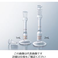 アズワン 台付メスフラスコ 白 2mL 1-8582-02 1個