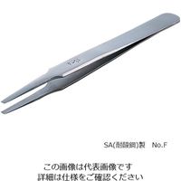 RUBIS MEISTER ピンセット SA（耐酸鋼）製 No.F F-SA 1本 2-8028-20（直送品）