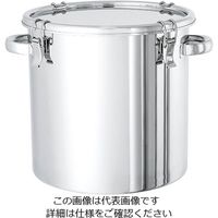 日東金属工業 ステンレス密閉容器(電解研摩タイプ) 10L CTH-24-EP 1個 2-8256-02（直送品）