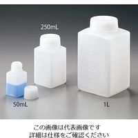 アズワン アイボーイ PE角瓶 100mL 100入 5-003-52 1箱(100本)（直送品）