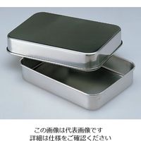 松本製器 ステン蓋付バット （300×240×41mm） No.4 1個 5-173-11（直送品）