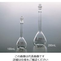 アズワン 透明摺りメスフラスコ（硬質ガラス製） 白 5mL 1個 6-243-01（直送品）