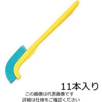 アズワン ラボラン(R)作業用ブラシ 黄 ナイロン 11本入 J-N 1袋(11本) 9-830-02（直送品）