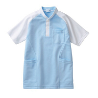 住商モンブラン シャツ（男女兼用・半袖） ブルー L 6367-73（直送品）