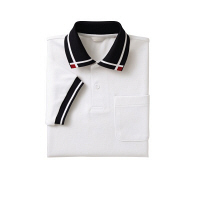 住商モンブラン ポロシャツ（男女兼用・半袖） 白 SS 6662-10（直送品）