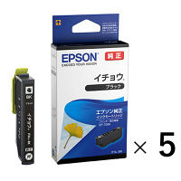 エプソン（EPSON） 純正インク  ITH-BK ブラック IHT（イチョウ）シリーズ  1パック（5個入）