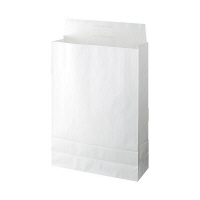 スーパーバッグ 宅配袋（紙製） 白 大サイズ 封かんシール付 1パック（100枚入）