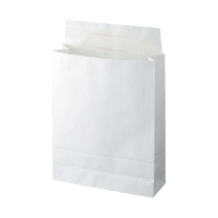 スーパーバッグ 宅配袋（紙製） 白 小サイズ 封かんシール付 1パック（100枚入）