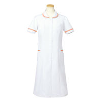 ヤギコーポレーション リゼルヴァ 医療白衣 半袖ナースワンピース レディス R4745 オレンジ LL 1枚（取寄品）