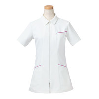 ヤギコーポレーション リゼルヴァ 医療白衣 半袖ナースジャケット レディス R8443 マゼンダ M 1枚（取寄品）