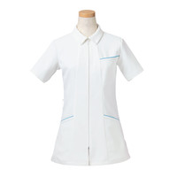 ヤギコーポレーション リゼルヴァ 医療白衣 半袖ナースジャケット レディス R8443 ターコイズ S 1枚（取寄品）