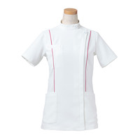 ヤギコーポレーション リゼルヴァ 医療白衣 半袖ケーシージャケット レディス R8444 マゼンダ L 1枚（取寄品）