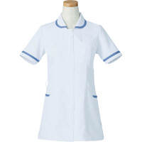 ヤギコーポレーション リゼルヴァ 医療白衣 半袖ナースジャケット レディス R8640 ブルー S 1枚（取寄品）