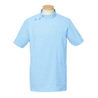 ヤギコーポレーション リゼルヴァ 医療白衣 半袖ケーシージャケット メンズ R8796 ブルー 3L 1枚（取寄品）