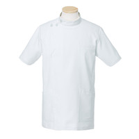 ヤギコーポレーション リゼルヴァ 医療白衣 半袖ケーシージャケット メンズ R8796 ホワイト S 1枚（取寄品）