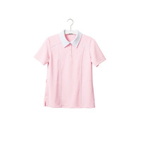 ヤギコーポレーション ユニフィット 介護ユニフォーム 半袖ポロシャツ レディス UF8133 ピンク 5号 1枚（取寄品）