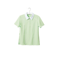 ヤギコーポレーション ユニフィット 介護ユニフォーム 半袖ポロシャツ レディス UF8133 グリーン 7号 1枚（取寄品）