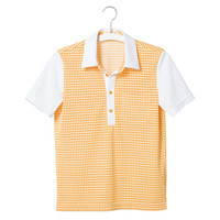 ヤギコーポレーション ユニフィット 介護ユニフォーム 半袖ポロシャツ ユニセックス UF8881 オレンジ XS 1枚（取寄品）