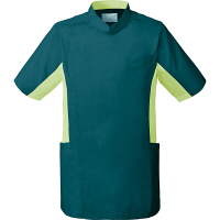 ミズノ ユナイト 医療白衣 メンズジャケット MZ0129 モスグリーン×シャープグリーン S 1枚（取寄品）