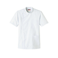 医療白衣 プリマヴェール 男性用ケーシー KB-4060 半袖 ホワイト M 1枚 サーヴォ（旧サンペックスイスト）（取寄品）