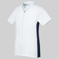 トンボ ウィキュア 薬局衣 レディスコート CM782-01 ホワイト S 医療白衣 診察衣 ドクターコート（取寄品）