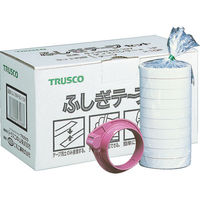 トラスコ中山 TRUSCO 結束用樹脂テープ ふしぎテープ 幅18mmX長さ50m 10巻入 GJ18W-50-10V 1セット(10巻)（直送品）